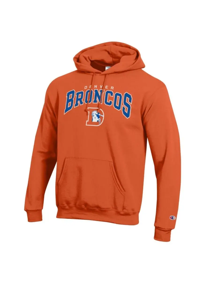 Худи с логотипом Denver Broncos Champion — изображение 3 из 3, оранжевый