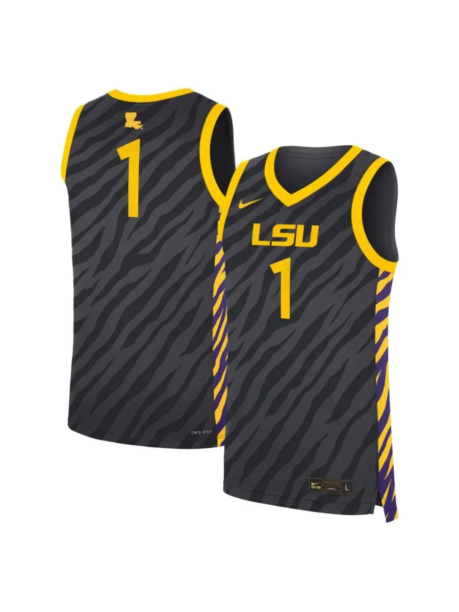 Баскетбольная джерси Nike LSU Tigers — изображение 1 из 3, серый