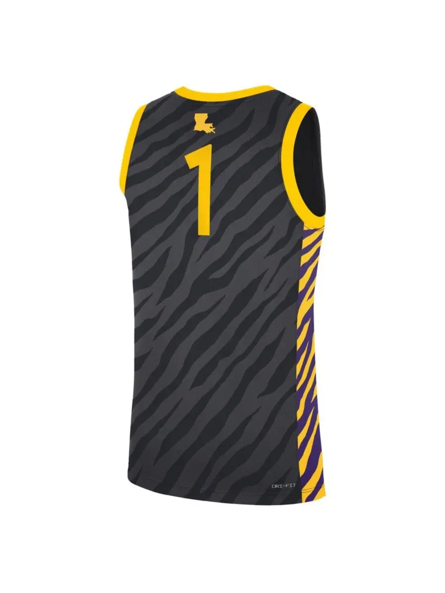 Баскетбольная джерси Nike LSU Tigers — изображение 2 из 3, серый