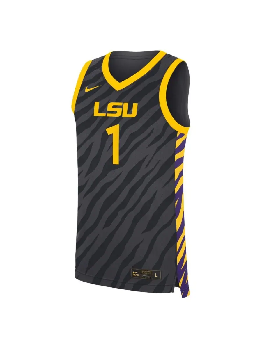Баскетбольная джерси Nike LSU Tigers — изображение 3 из 3, серый