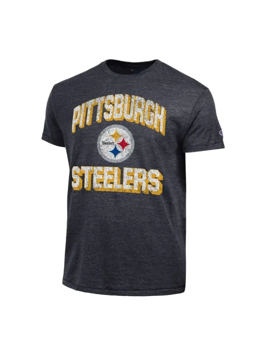 Футболка с принтом Pittsburgh Steelers Champion — изображение 2 из 3, черный