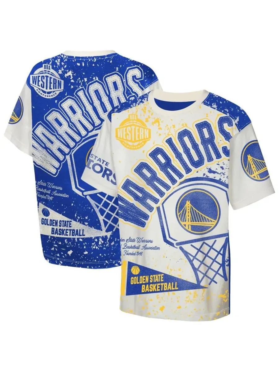 Футболка с принтом Golden State Warriors Top Player Outerstuff — изображение 1 из 3, белый