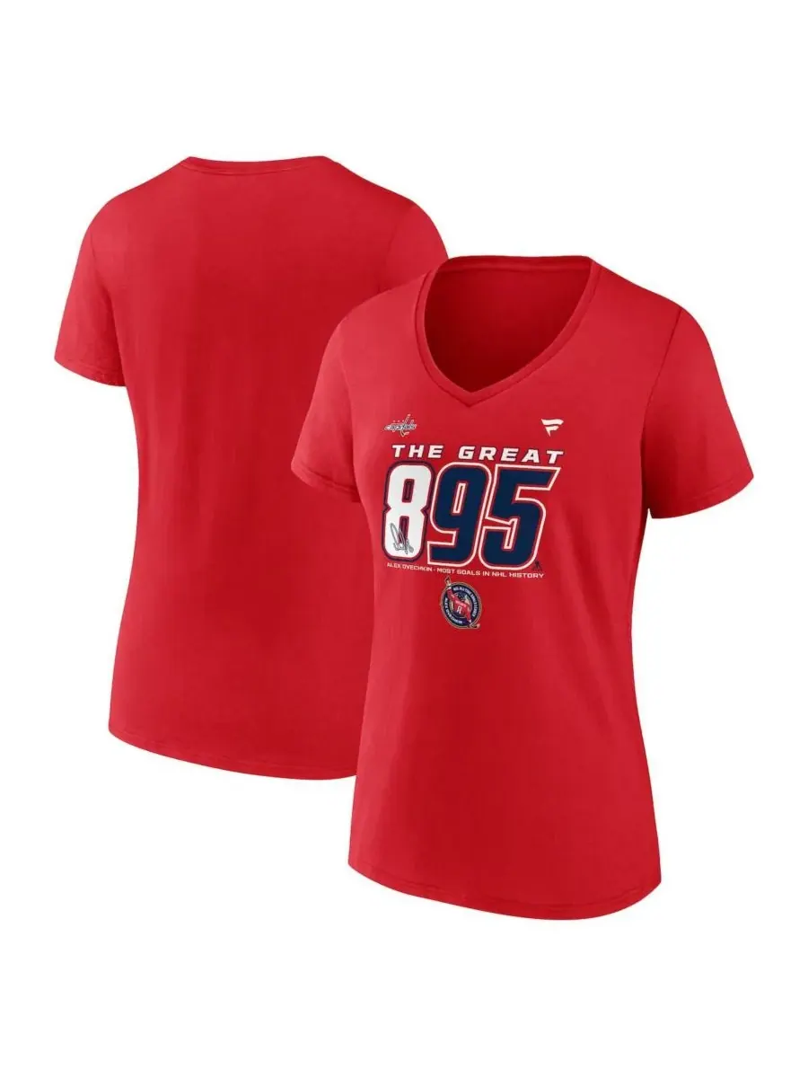 Fanatics Женская футболка Alexander Ovechkin Athletic Red Washington Capitals NHL All-Time Best — изображение 1 из 3, красный