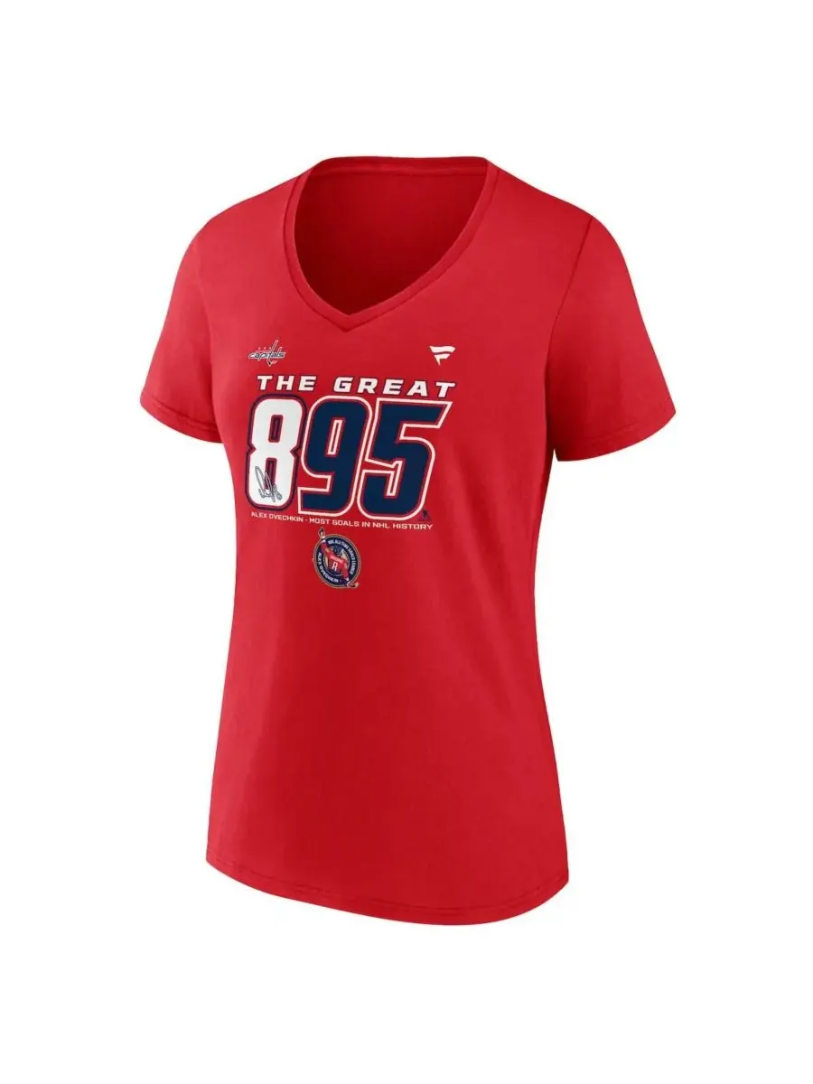 Fanatics Женская футболка Alexander Ovechkin Athletic Red Washington Capitals NHL All-Time Best — изображение 2 из 3, красный