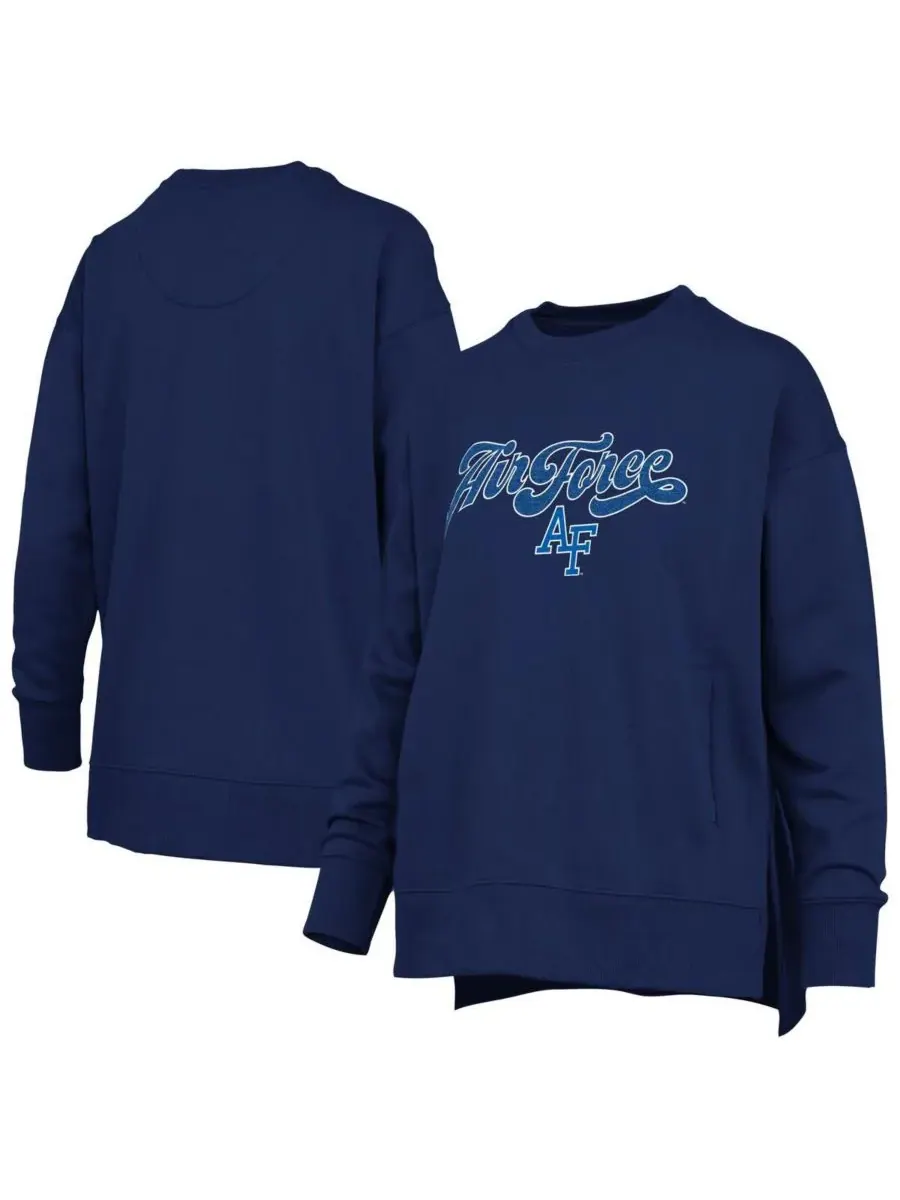 Женская толстовка Royal Air Force Falcons Bonanza Chenille Harper Script Pressbox — изображение 1 из 3, темно-синий