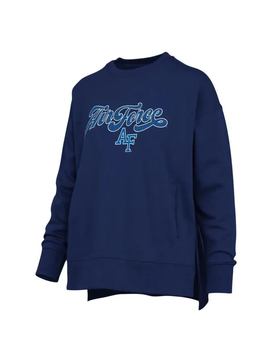 Женская толстовка Royal Air Force Falcons Bonanza Chenille Harper Script Pressbox — изображение 2 из 3, темно-синий