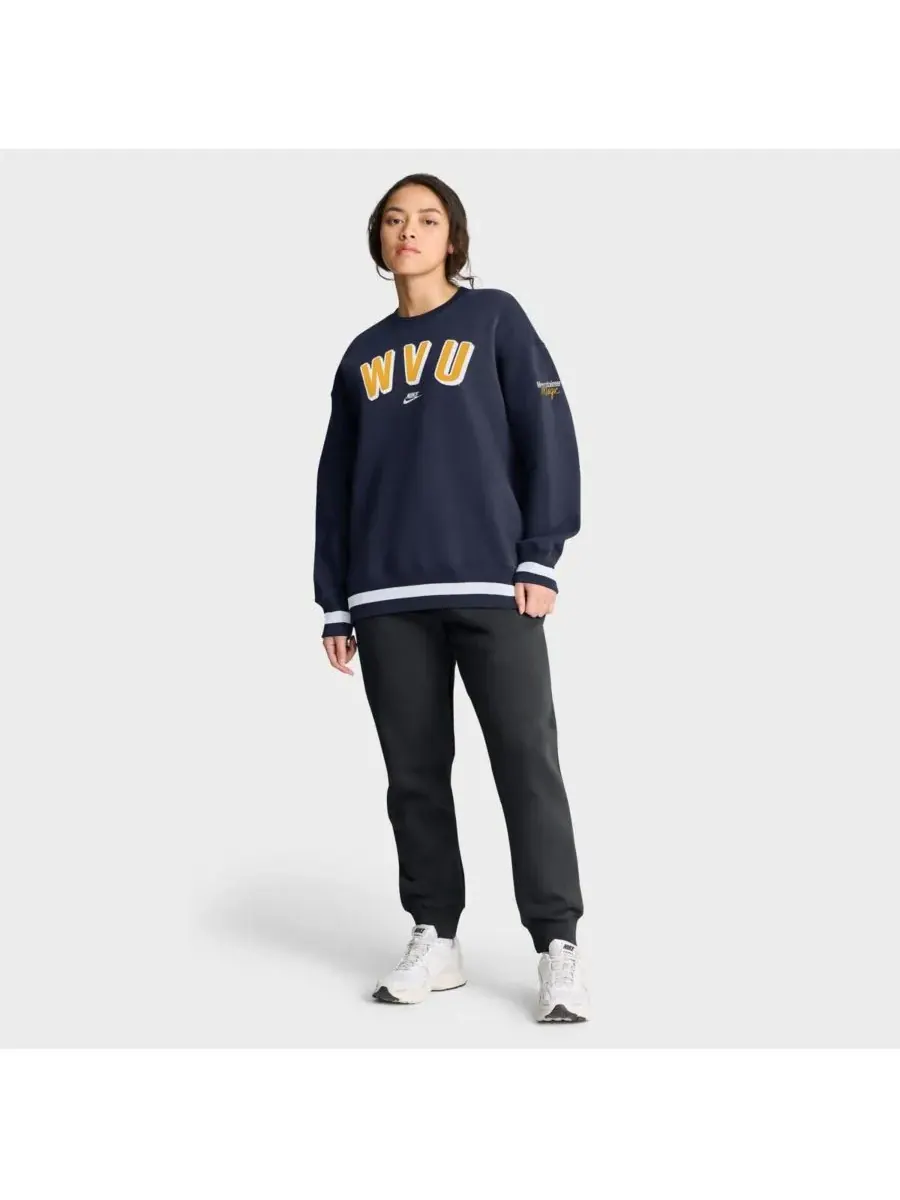Nike Женская темно-синяя толстовка West Virginia Mountaineers Oversized Legacy Phoenix — изображение 3 из 5, темно-синий