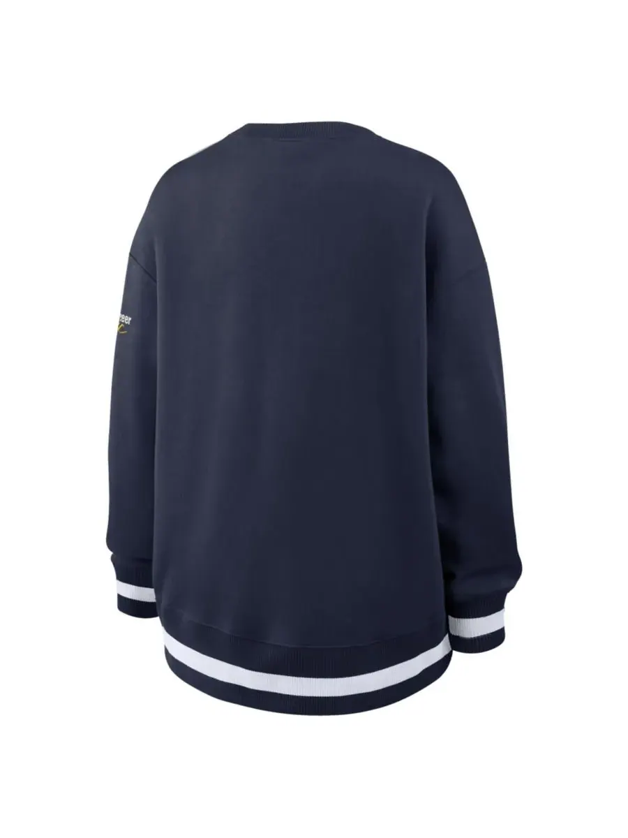 Nike Женская темно-синяя толстовка West Virginia Mountaineers Oversized Legacy Phoenix — изображение 5 из 5, темно-синий
