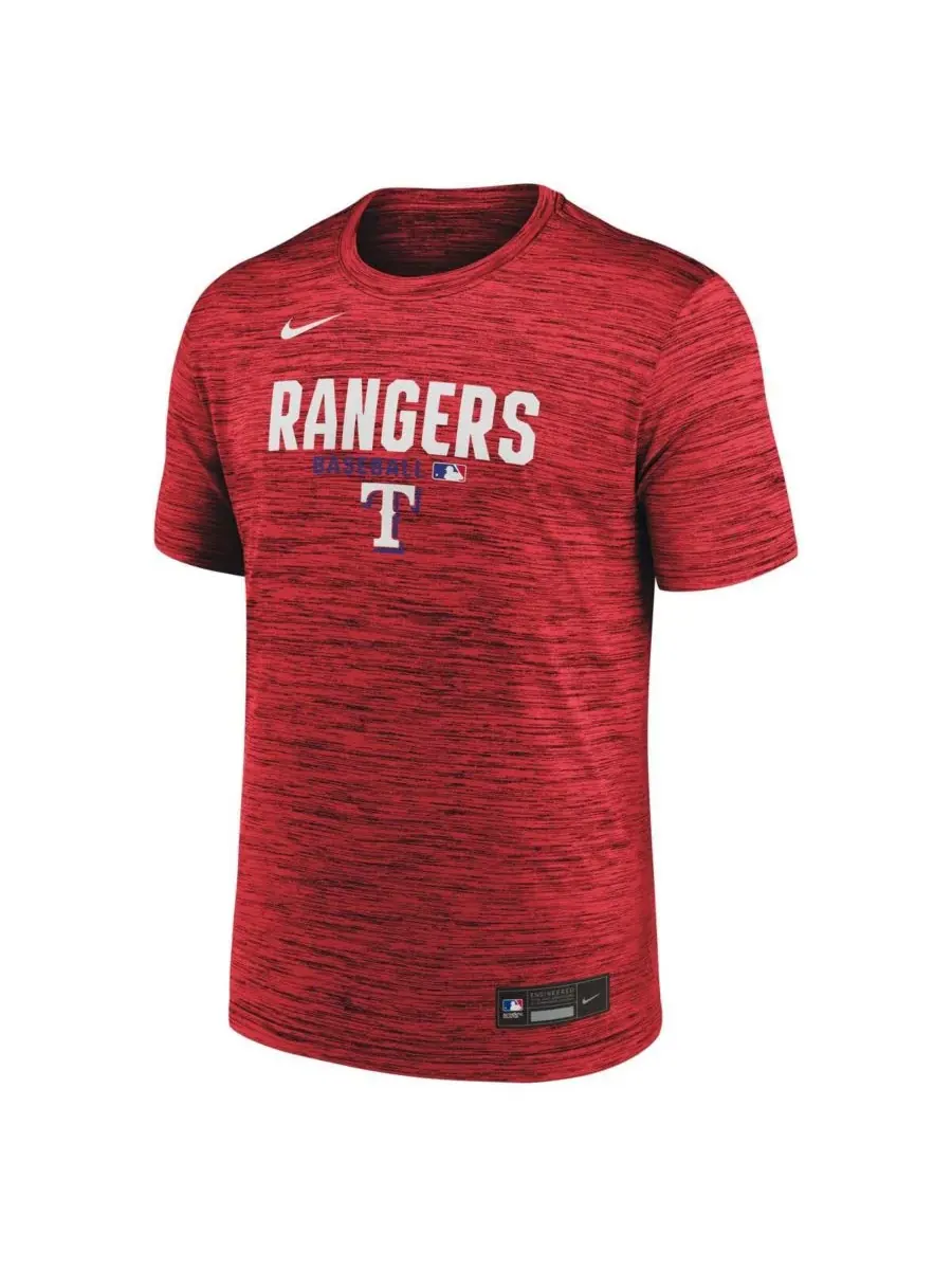 Nike Мужская красная футболка Texas Rangers из аутентичной коллекции Velocity Dri-FIT — изображение 2 из 3, красный