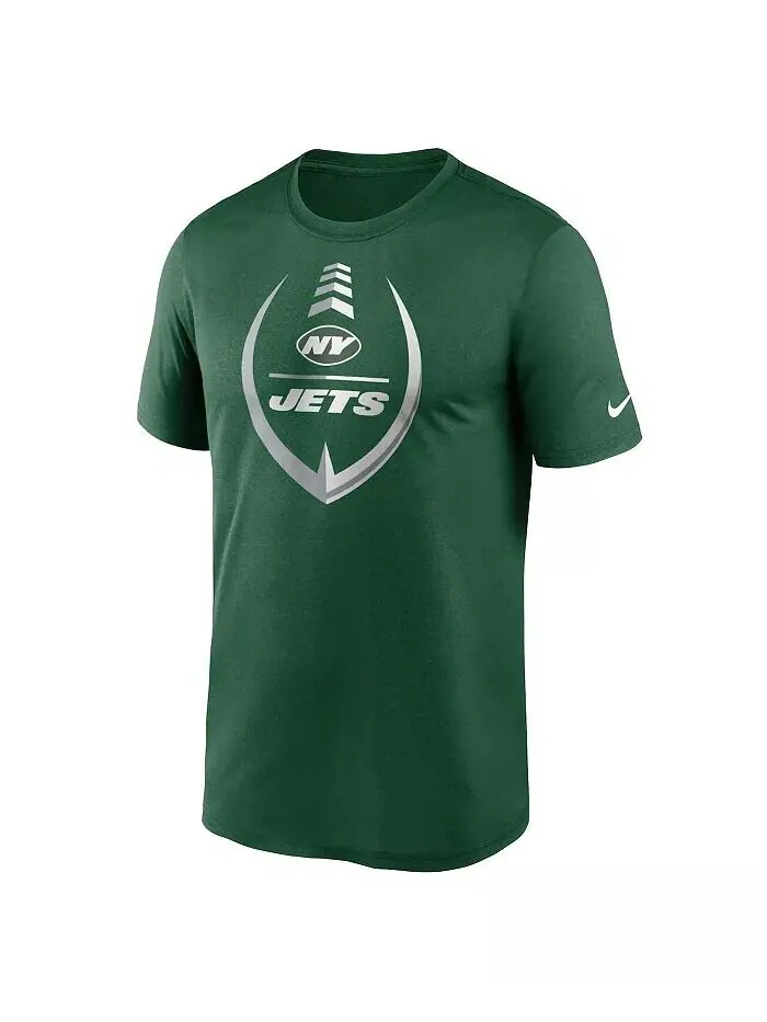 Мужская зеленая футболка New York Jets Icon Legend Performance Nike — изображение 3 из 3