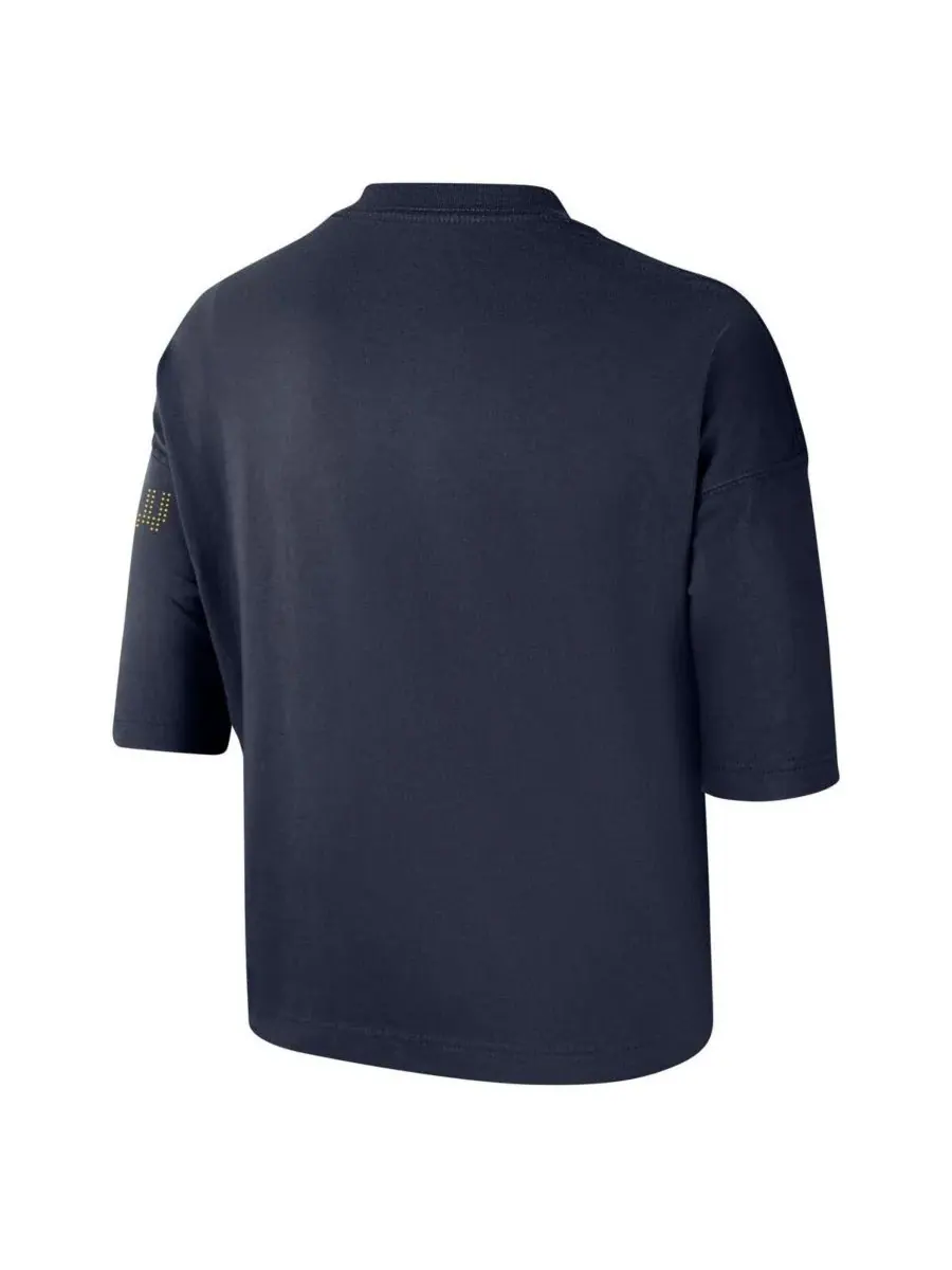 Nike Женская футболка Golden State Warriors 2024/25 City Edition Courtside Boxy темно-синего цвета — изображение 2 из 3