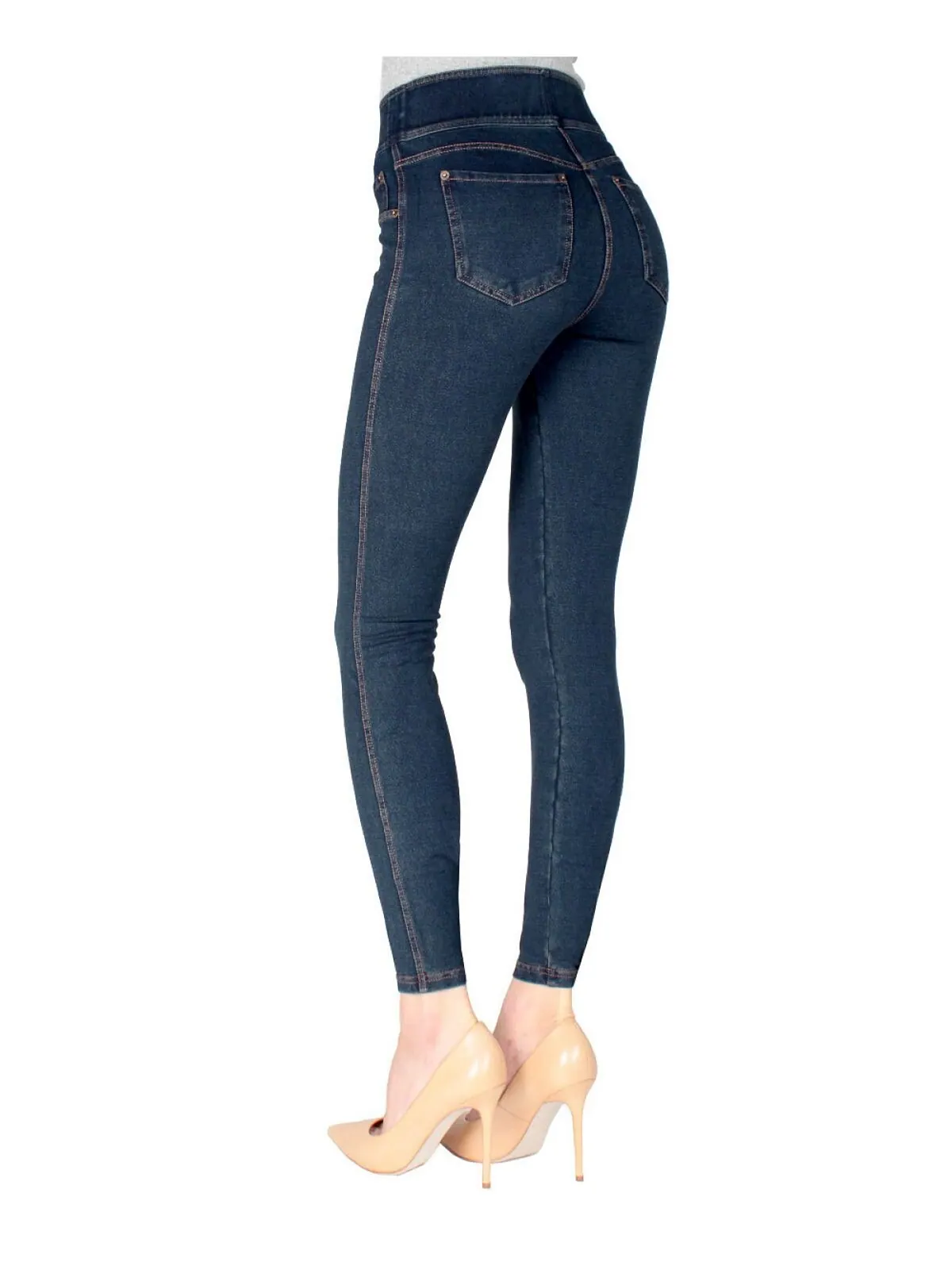 Женские джинсовые леггинсы denim shaper jean MeMoi — изображение 2 из 2, синий