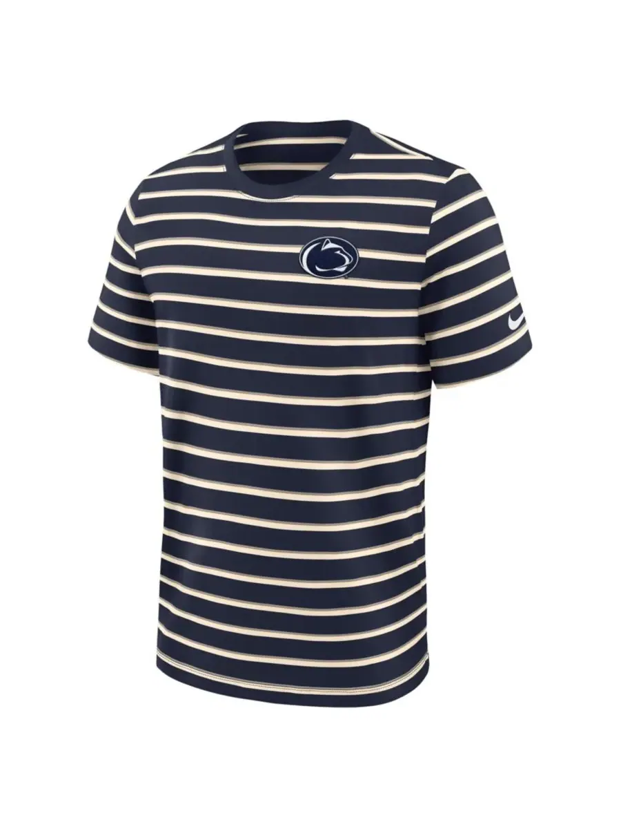 Nike Мужская темно-синяя футболка Penn State Nittany Lions Athletic Prep Legacy Summit Stripe — изображение 5 из 5