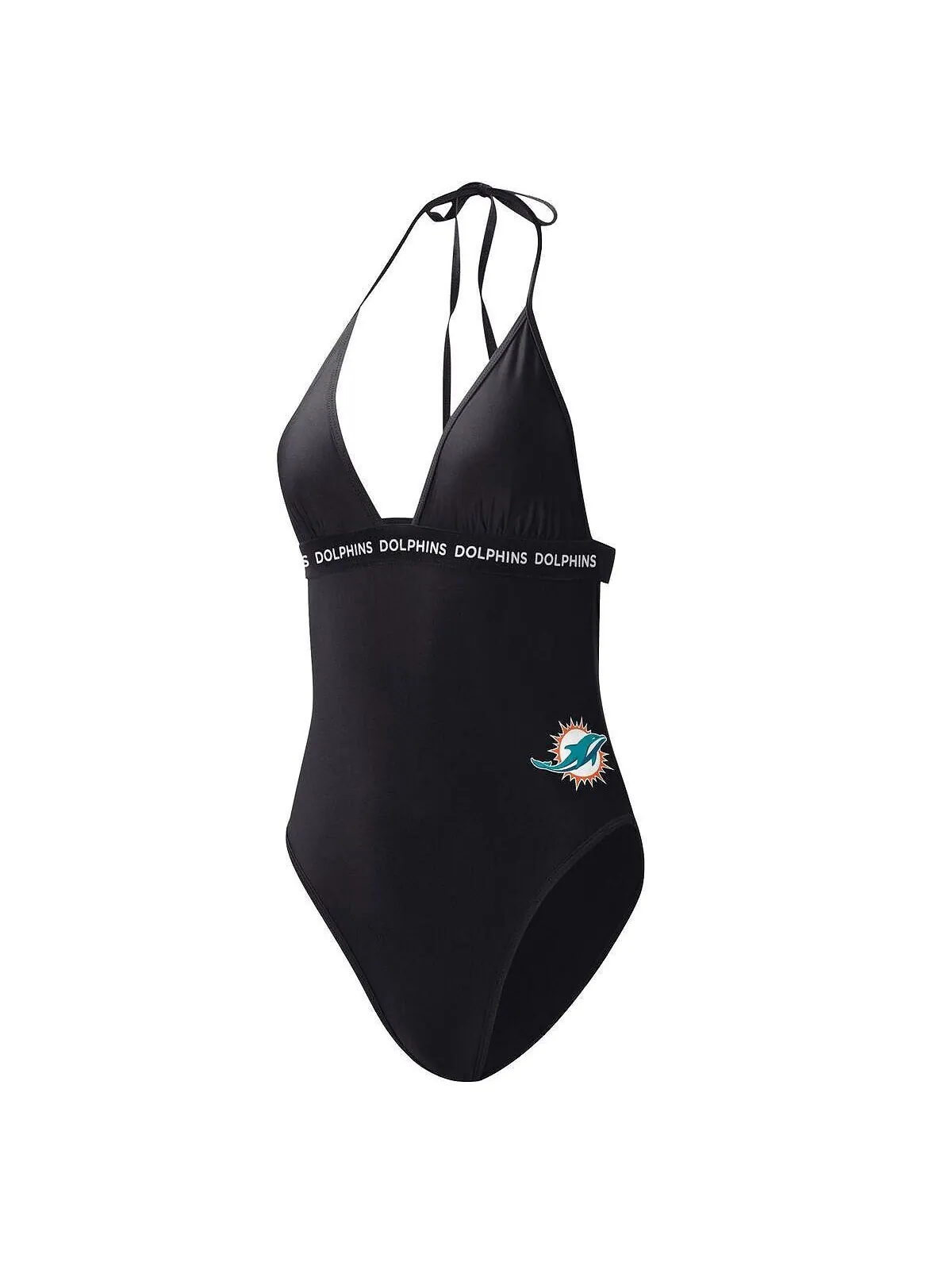 Женский черный цельный купальник Miami Dolphins Full Count G-III 4Her by Carl Banks — изображение 2 из 3