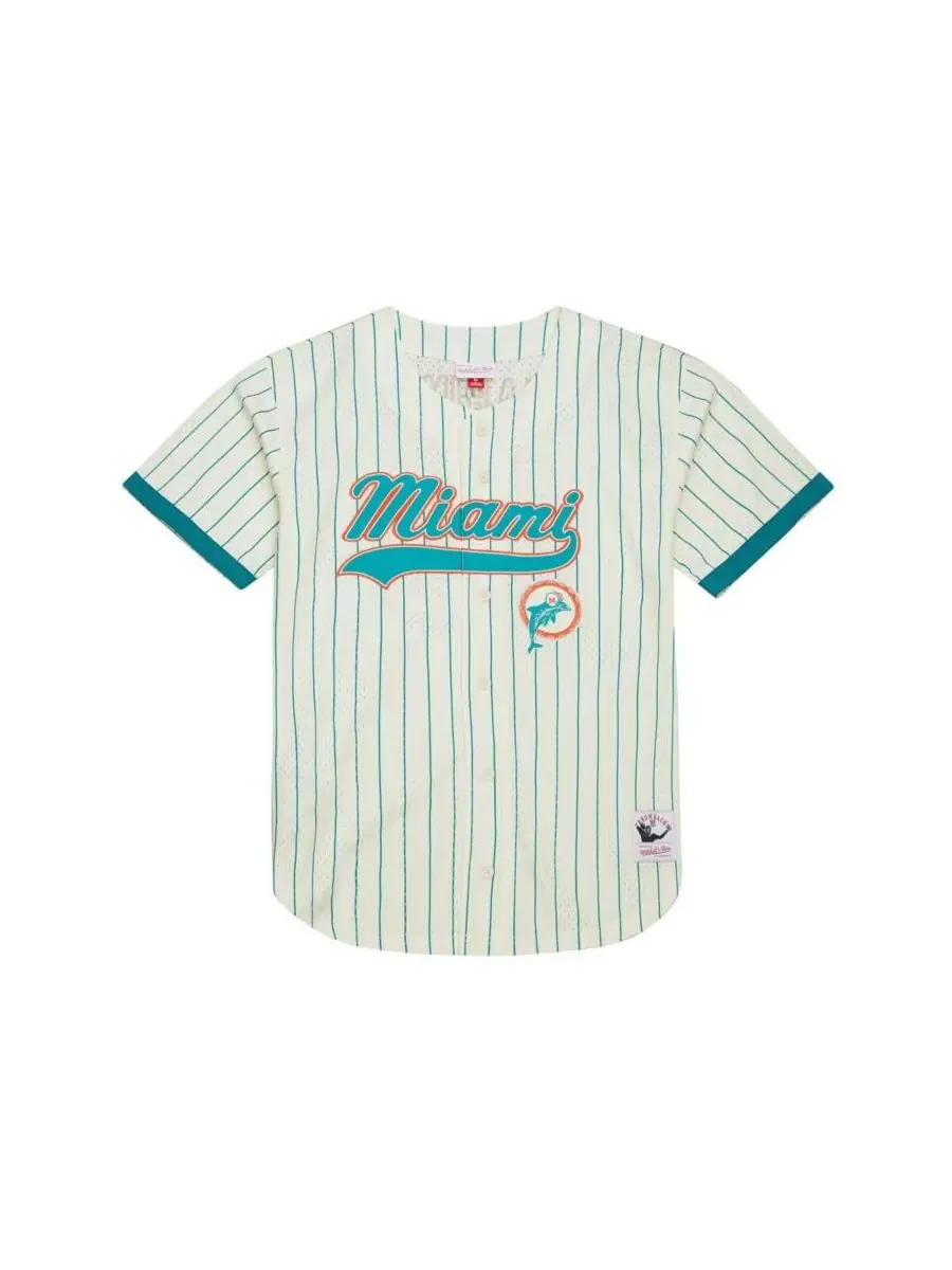 Mitchell & Ness Мужская бейсбольная майка Dan Marino кремового цвета с изображением команды Miami — изображение 5 из 5