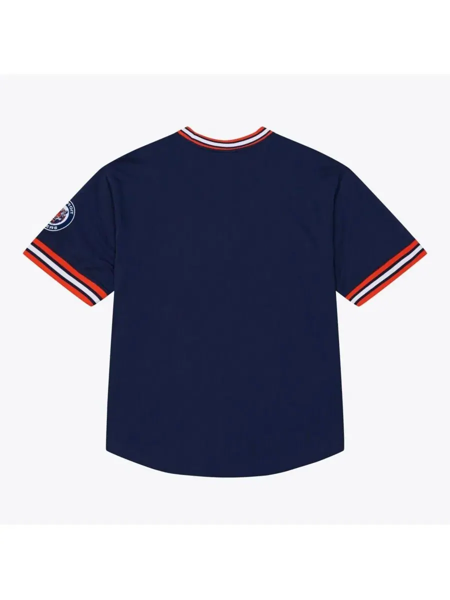 Мужская темно-синяя футболка Detroit Tigers Wild Pitch Ringer Mitchell & Ness — изображение 2 из 5, темно-синий