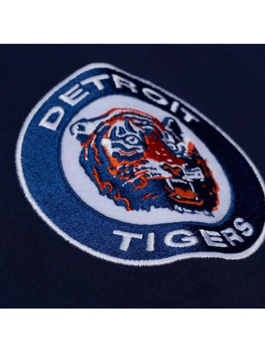 Мужская темно-синяя футболка Detroit Tigers Wild Pitch Ringer Mitchell & Ness — изображение 4 из 5, темно-синий