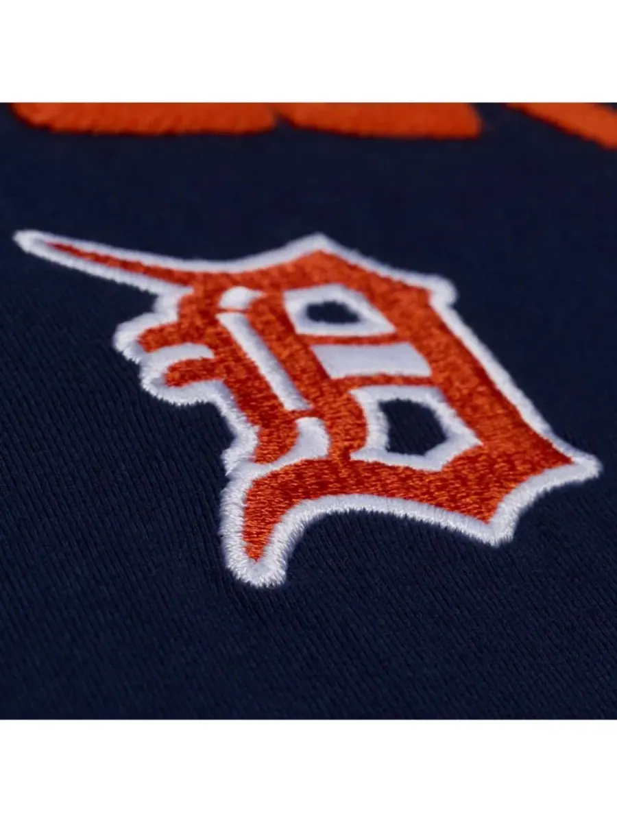 Мужская темно-синяя футболка Detroit Tigers Wild Pitch Ringer Mitchell & Ness — изображение 5 из 5, темно-синий