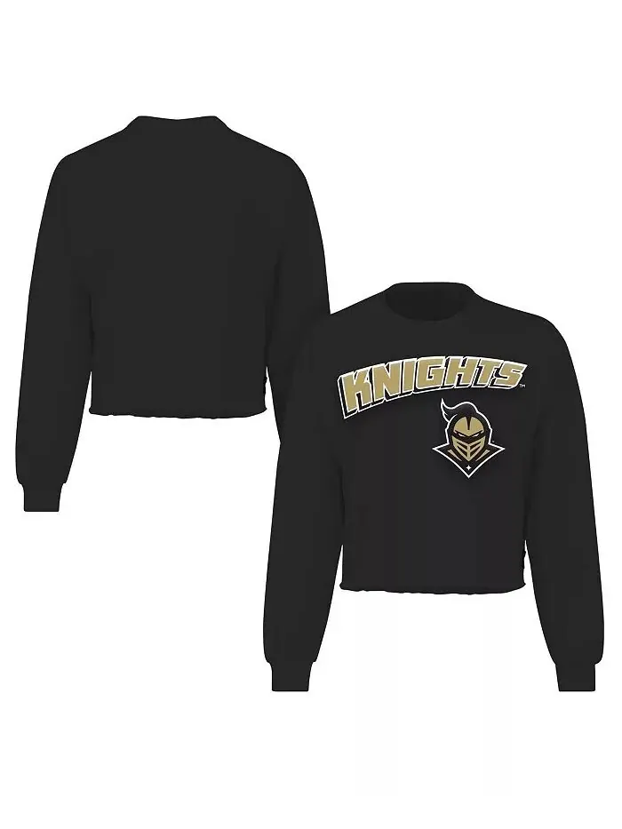 Женская черная свободная укороченная футболка с длинным рукавом UCF Knights Spirit Jersey — изображение 1 из 3