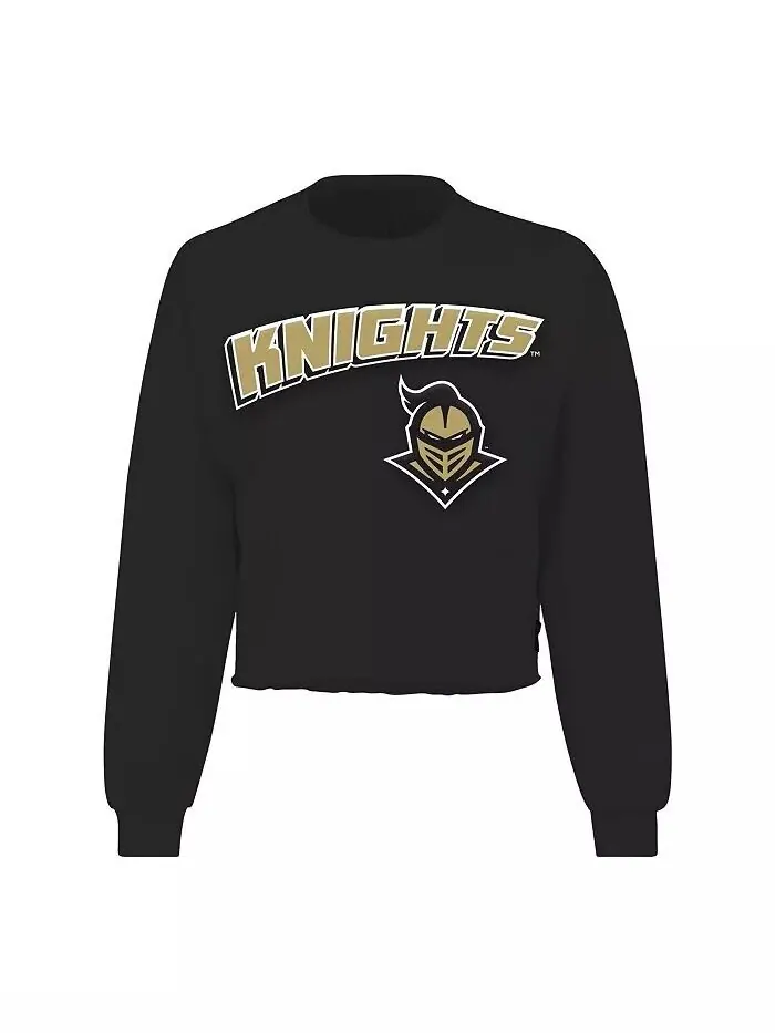 Женская черная свободная укороченная футболка с длинным рукавом UCF Knights Spirit Jersey — изображение 2 из 3