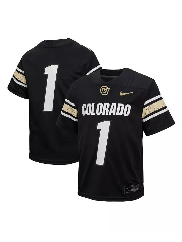 Футболка Toddler 1 Black Colorado Buffaloes Throwback Untouchable Replica Nike — изображение 1 из 3