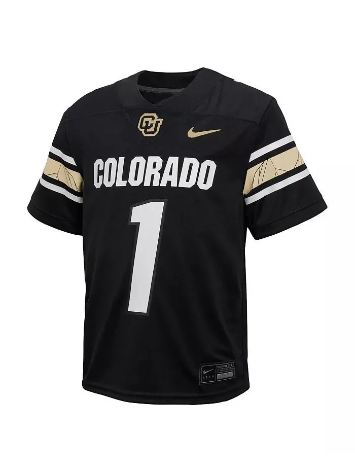 Футболка Toddler 1 Black Colorado Buffaloes Throwback Untouchable Replica Nike — изображение 3 из 3
