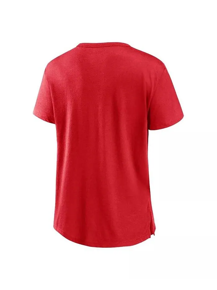 Женская футболка Red Wisconsin Badgers Tie Breaker Fanatics — изображение 3 из 3