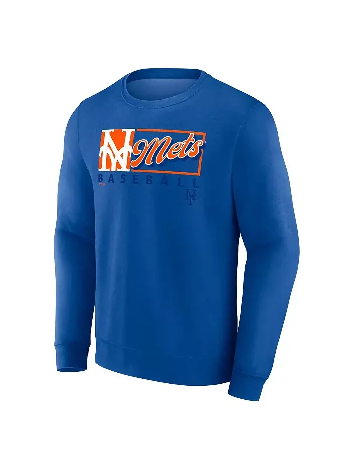 Мужской флисовый свитшот Royal New York Mets Focus Fanatics — изображение 2 из 3
