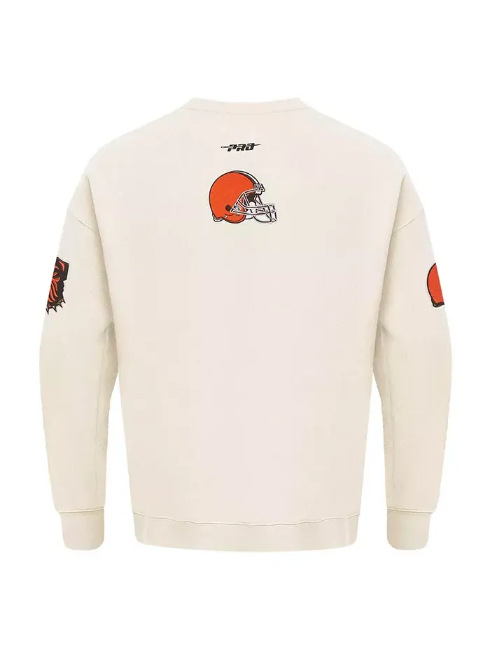 Мужская кремовая толстовка Cleveland Browns Turn It Up Pro Standard — изображение 5 из 5