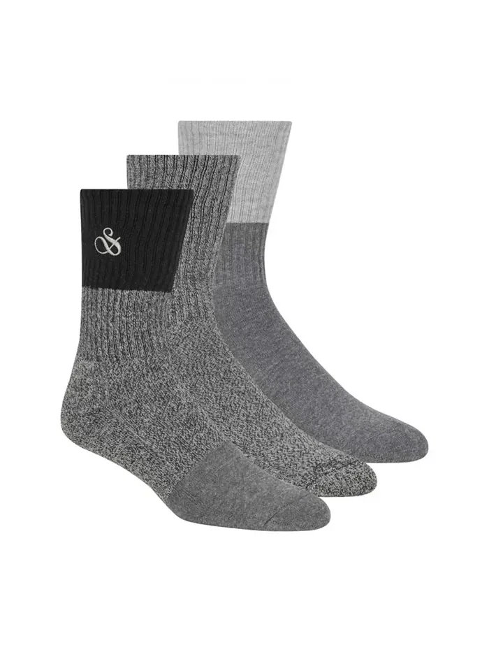 Мужские махровые носки с рифлением, 3 пары SCOTCH & SODA — изображение 1 из 2
