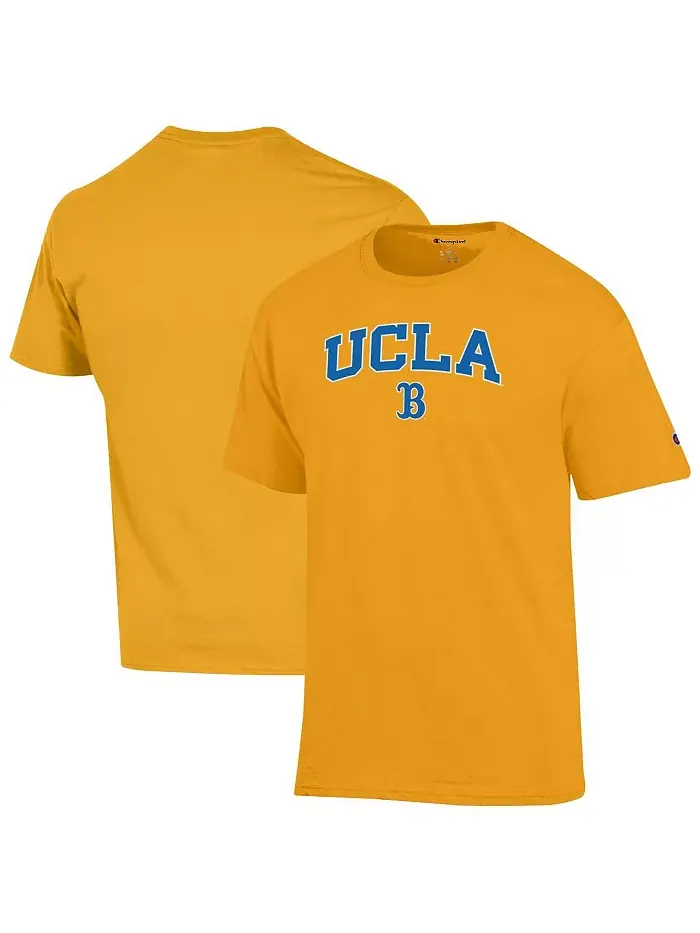 Мужская футболка с арочным логотипом UCLA Bruins золотистого цвета Champion — изображение 1 из 3