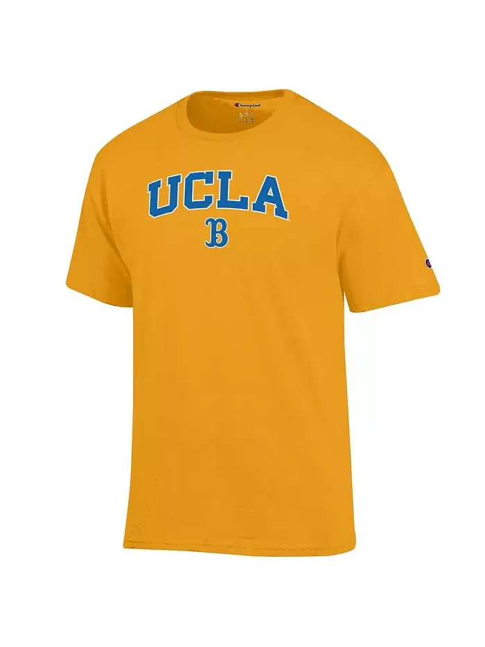 Мужская футболка с арочным логотипом UCLA Bruins золотистого цвета Champion — изображение 2 из 3