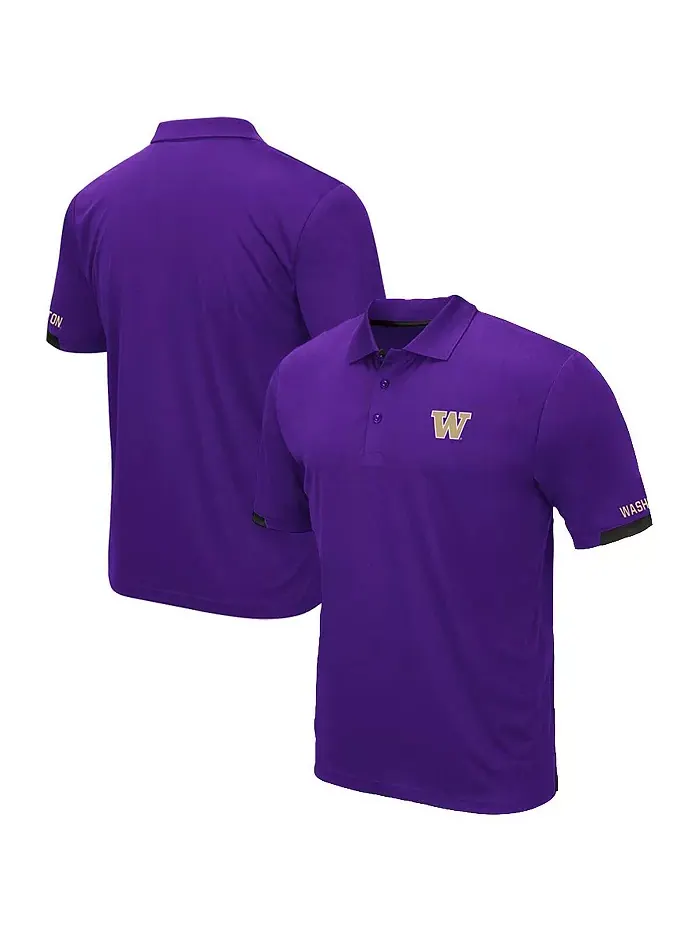 Мужская фиолетовая поло Santry Big and Tall Washington Huskies Colosseum — изображение 1 из 3