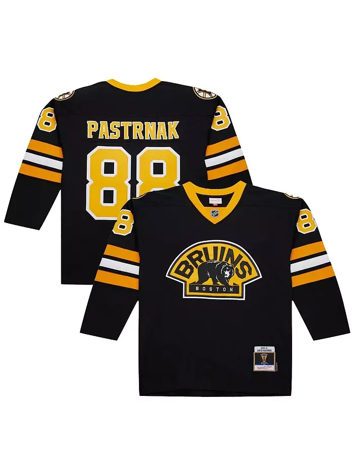 Мужская черная джерси Boston Bruins Power Play 2014-15 Дэвид Пастрняк Mitchell & Ness — изображение 1 из 5