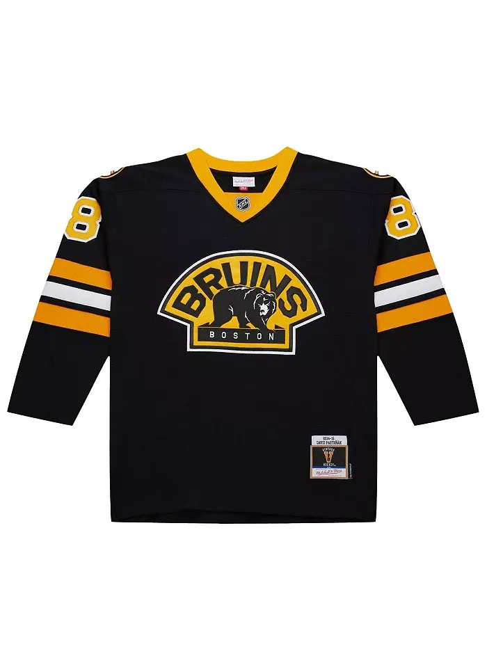 Мужская черная джерси Boston Bruins Power Play 2014-15 Дэвид Пастрняк Mitchell & Ness — изображение 2 из 5