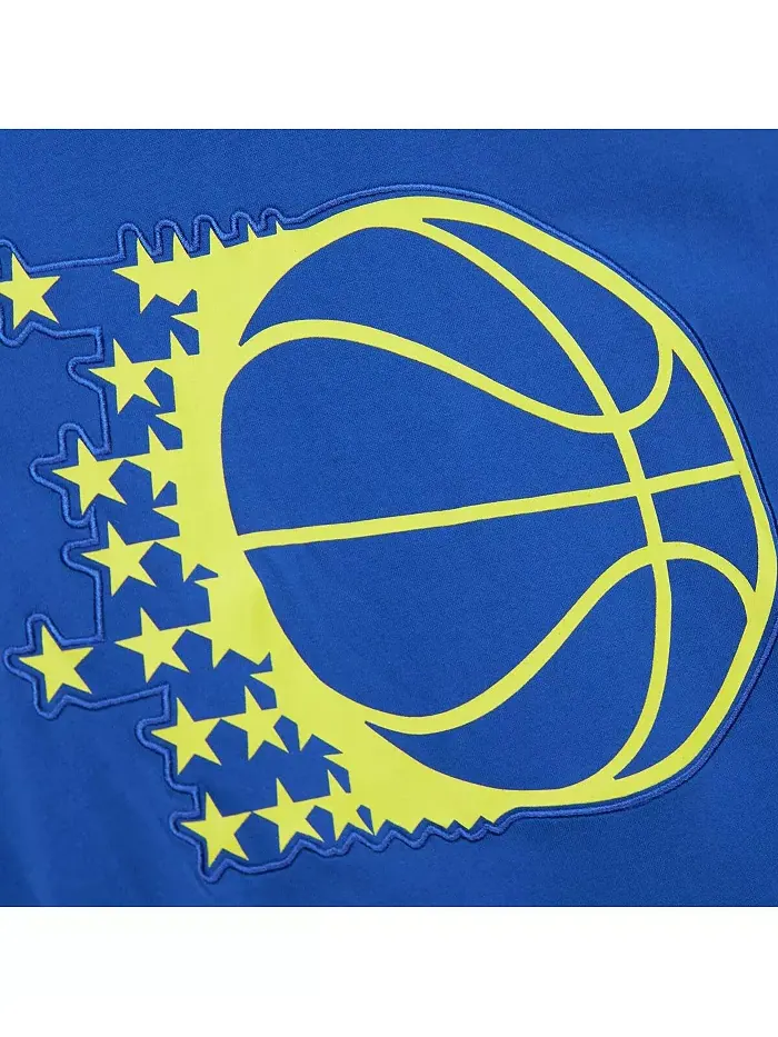 Мужская футболка Orlando Magic Hardwood Classics Neon Nights премиум-класса, синяя Mitchell & Ness — изображение 4 из 5