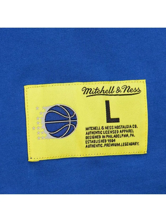 Мужская футболка Orlando Magic Hardwood Classics Neon Nights премиум-класса, синяя Mitchell & Ness — изображение 5 из 5