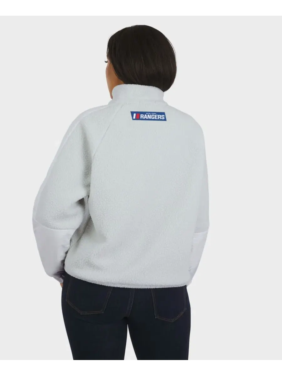 Женская куртка Polar Fleece Quarter-Zip с принтом New York Rangers WEAR by Erin Andrews — изображение 5 из 5, серый