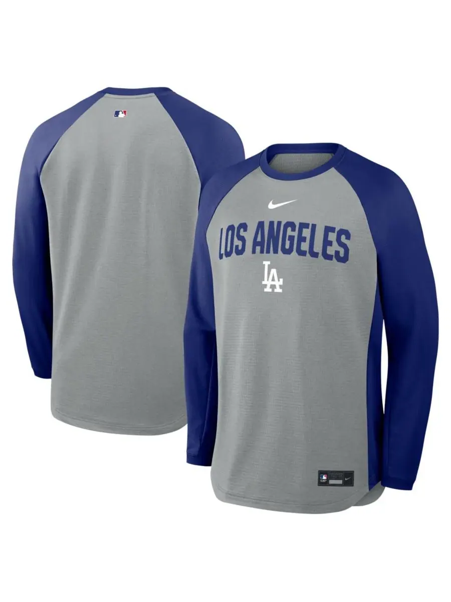 Свитшот с регланом и технологией Dri-FIT, Los Angeles Dodgers Authentic Collection Raglan Dri-FIT — изображение 1 из 3
