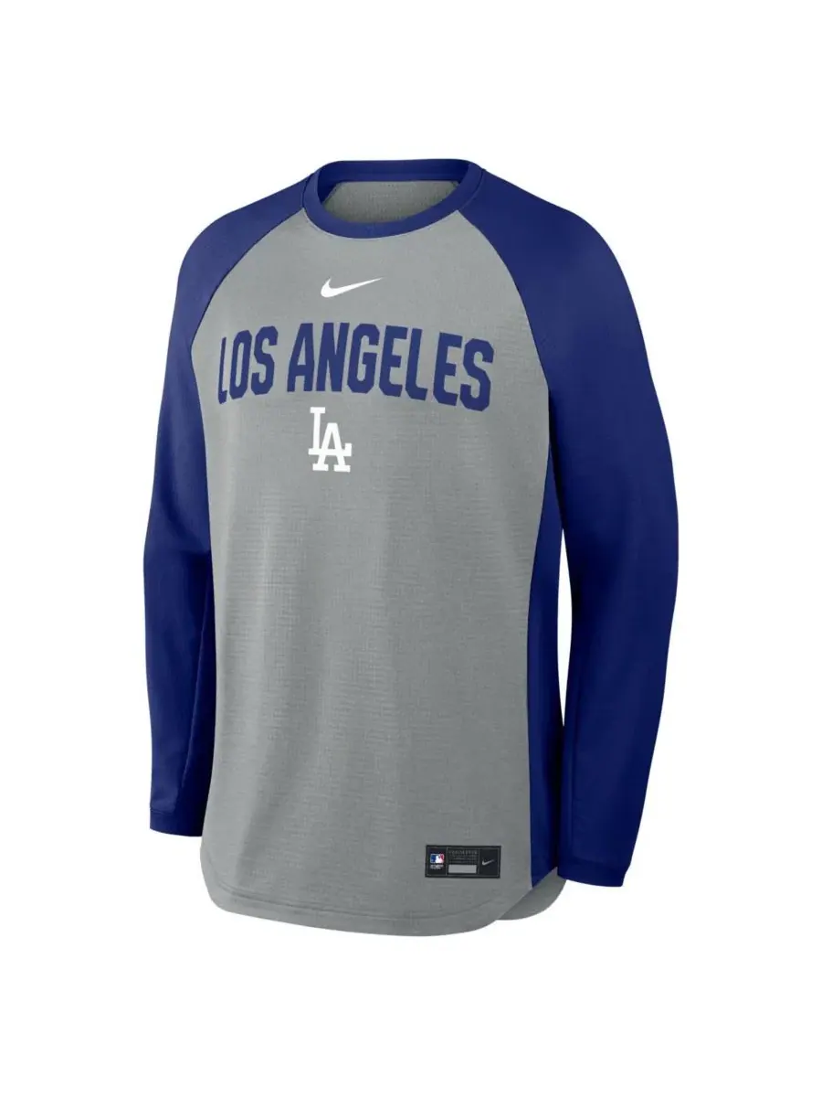 Свитшот с регланом и технологией Dri-FIT, Los Angeles Dodgers Authentic Collection Raglan Dri-FIT — изображение 2 из 3