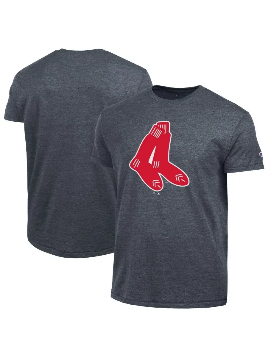 Футболка с принтом Cooperstown Logo Tri-Blend Champion — изображение 1 из 3, темно-синий