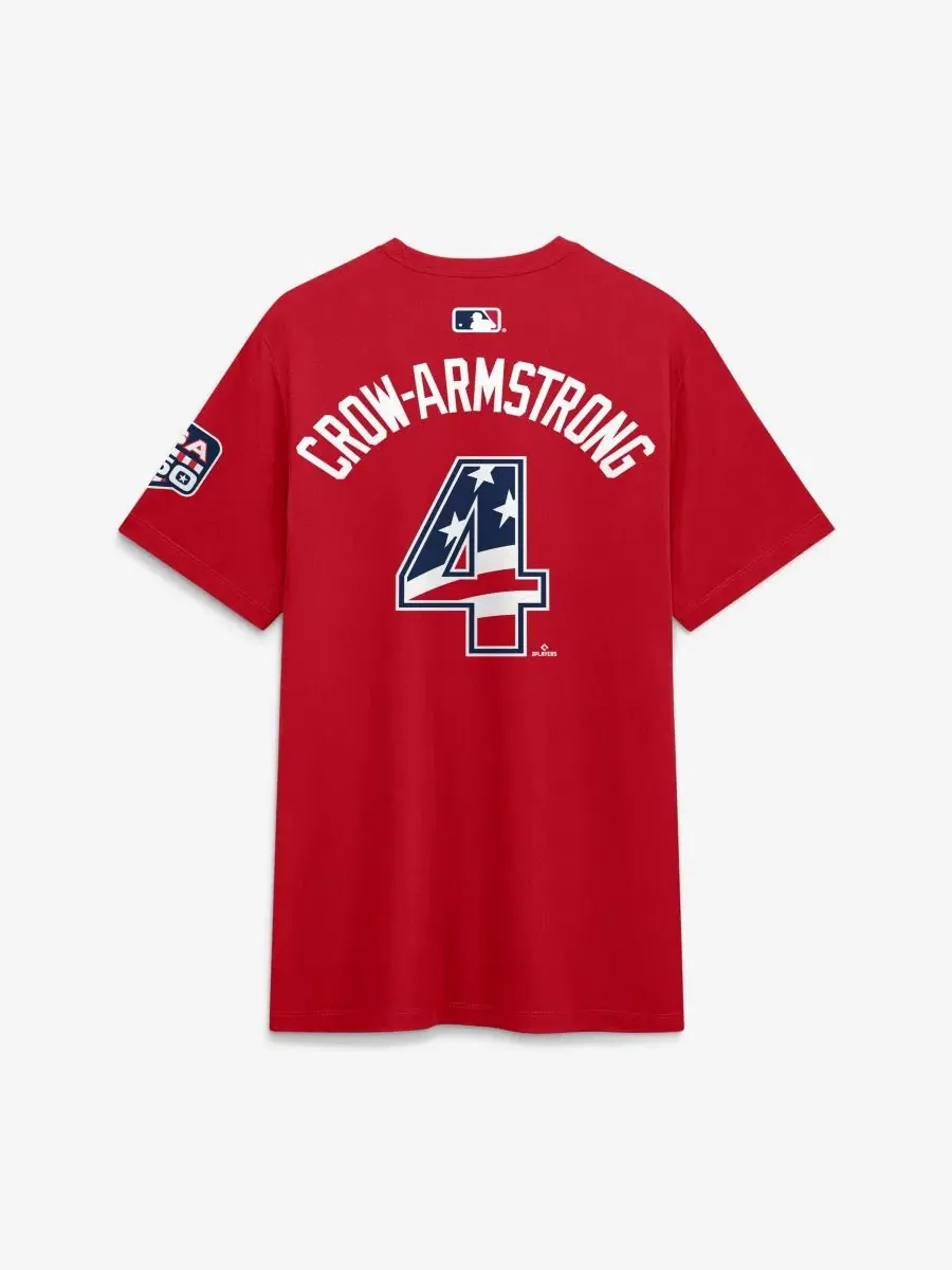 Футболка с длинным рукавом Pete Crow-Armstrong Nike — изображение 3 из 3, красный