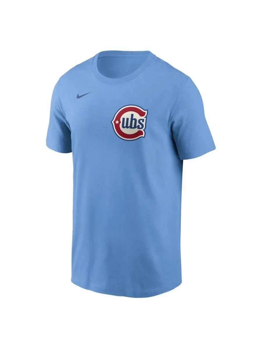Футболка с длинным рукавом Seiya Suzuki Chicago Cubs Nike — изображение 2 из 3, светлый синий