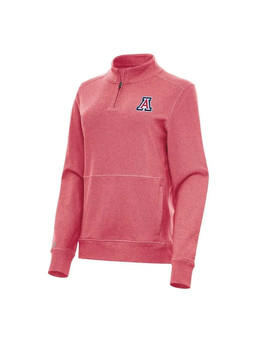 Толстовка на молнии Antigua Crush Fleece, Heather Red, женская — изображение 1 из 1, красный