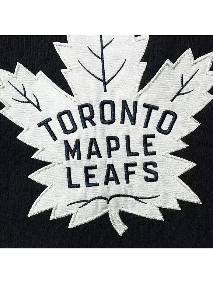 Мужская толстовка с капюшоном на шнурках Auston Matthews синего цвета Toronto Maple Leafs с именем — изображение 2 из 4