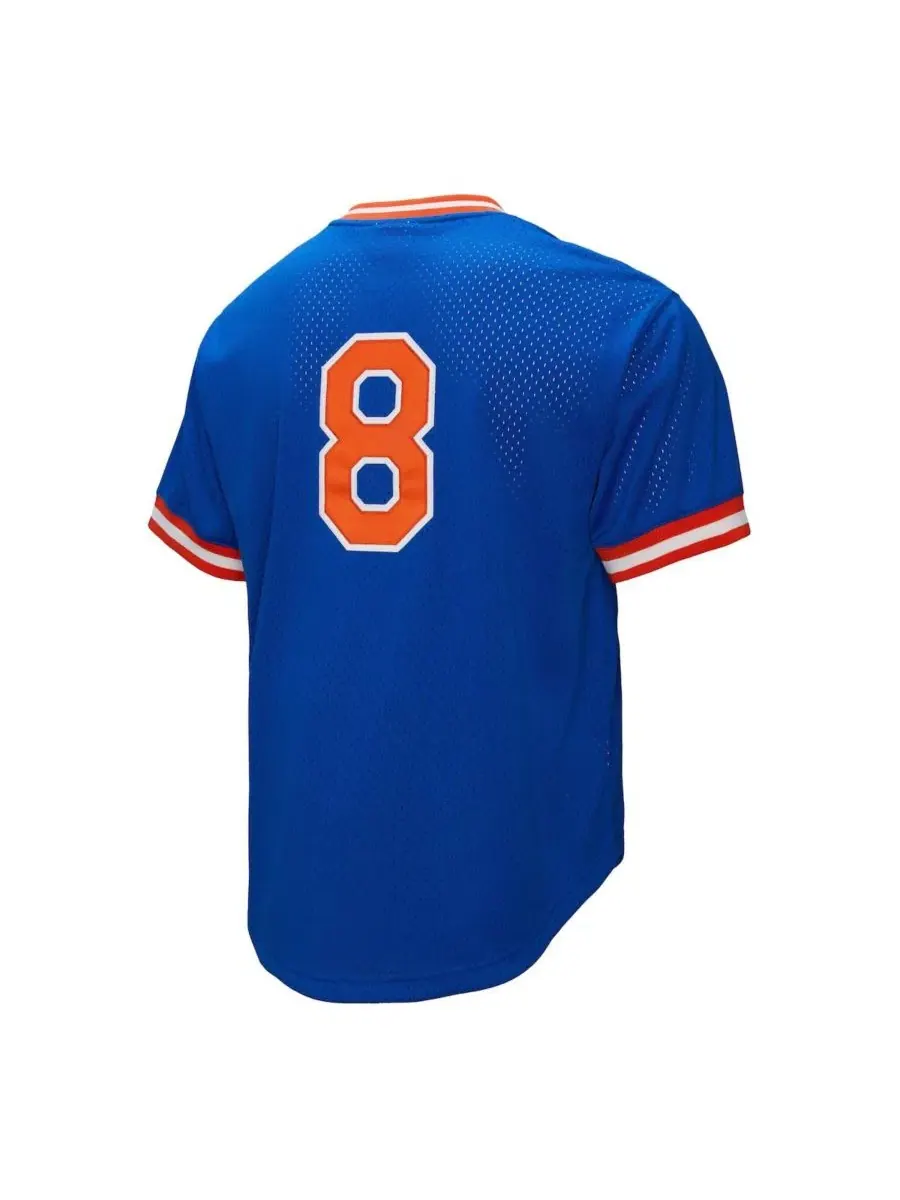Мужская тренировочная джерси с коротким рукавом, модель Gary Carter Mitchell & Ness — изображение 3 из 3, королевский