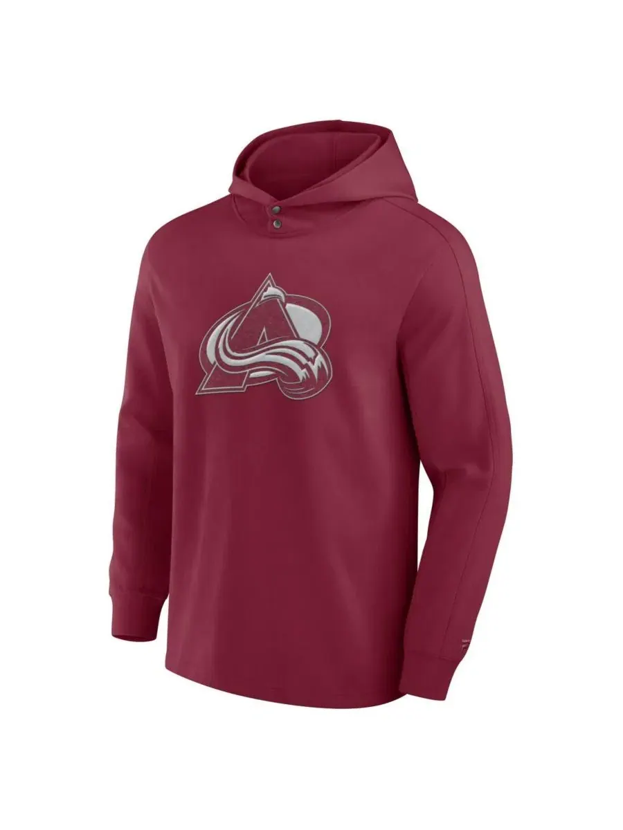 Лонгслив-худи с капюшоном Colorado Avalanche Elements Blaze Tri-Blend Fanatics — изображение 3 из 3, бордовый