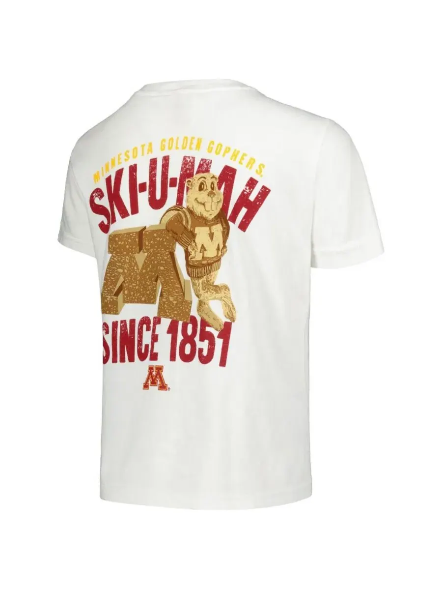 Футболка с принтом Minnesota Golden Gophers Hyperlocal Comfort Colors Image One — изображение 3 из 3, белый