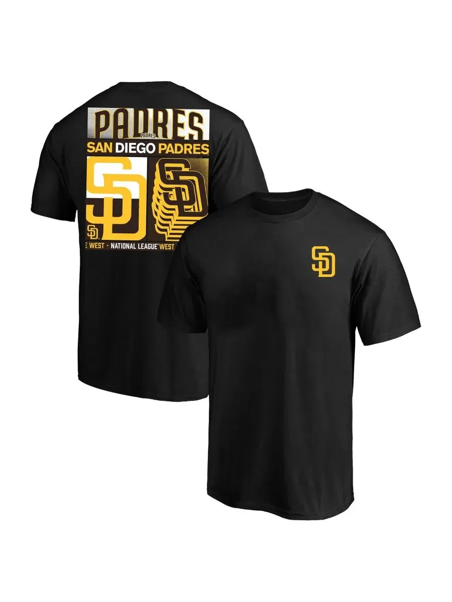 Футболка с принтом San Diego Padres Big Tall Fanatics — изображение 1 из 3, черный
