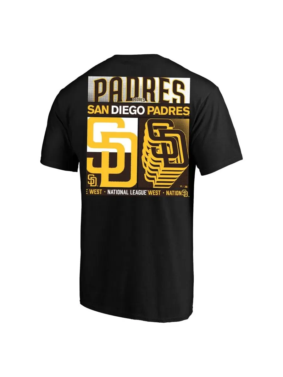 Футболка с принтом San Diego Padres Big Tall Fanatics — изображение 3 из 3, черный